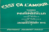 Jacques Henry Rys - c'Est CA l'Amour - 1955 - Tango - Band Sheet Music