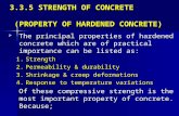 3.3.5 Strength of Concrete