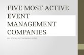 Five Most Active Event Management Companies