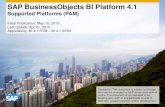 SAP BusinessObjects BI 4.1 Supported Platforms (PAM)