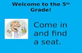 Introduction to Class Procedures 5th Grade