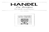 Handel - Sonata No3 in F Major Auer-Friedberg for Violin Piano 3pno