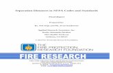 Separation Distance NFPA Codes and Standards