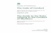 House of Commons the Code of Conduct Approved by the House of Commons on 12 March 2015