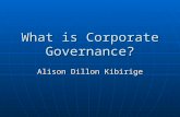 What is Corporate Governance.