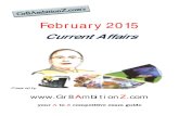 February 2015 Current Affairs Gr8AmbitionZ (1)
