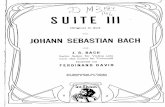 Bach - Suite No3 in G Major - Original in C Major David for Violin Solo