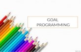 Goal Programming New1