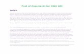 Pool of Arguments for AWA GRE