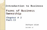Chapter 2 - Forms of Business Ownership Part-II(2)
