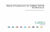 New Features in CMG 2010 Software