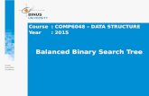 Balanced Binary Search Tree - Bina Nusantara
