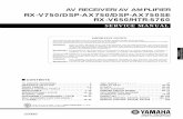 Yamaha RX-V750 Service Manual