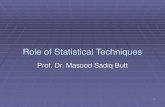 Role of Statistical Techniques