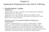 CHAP-- 9 Application Employment