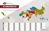 2015 World Watch List Map