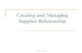 CILT Creating Supplier Buyer Relationship