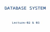 DB System Lec-02 & 03 (Intro to DBMS)