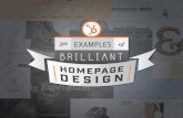 50 Examples of Brilliant Homepage Design