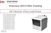 Marcone 2014 GE Mission 1 Top Load Dryer MSA Training