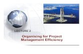 Lecture 2- Organising for Project Management Efficiency