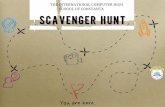 Cover and Certificates for Scavenger Hunt N