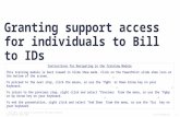 Granting Support Access for Individuals to Bill to IDs