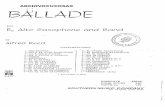 Ballade - Alfred Reed (SAXO ALTO)