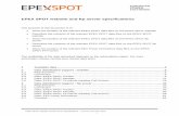 EPEX SPOT website and ftp server specifications
