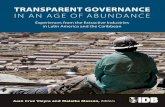 Transparent Governance in an Age of Abundance