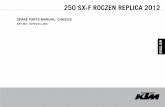 2012 250 SXF Roczen Replica Chassis