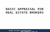 Basic Appraisal for Real Estate Broker