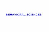 Behavioral Science Introduction Part 1