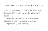 Adaptive Huffman Code