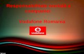 Responsabilitate socială a companiei      Vodafone Romania