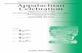 Trad. Appalachian - Appalachian Celebration SATB Piano