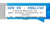 English Let Review 2015