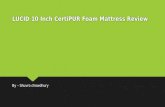 LUCID 10 Inch CertiPUR Foam Mattress Review