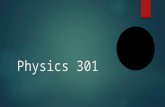 Physics 301 - Lecture 10
