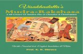 Mudra Rakshasa - Sanskrit Play on Chanakya With English Translation