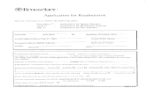 Application for Readmission