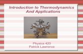 Thermodynamics LECTURE