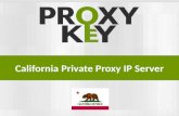 California Private Proxy IP Server - ProxyKey