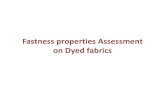 Fastness properties Assessment on Dyed fabrics