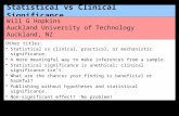 Statistical vs Clinical