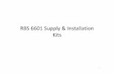 RBS 6601 Installation Kits