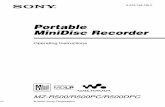 Sony Mzr500 Manual
