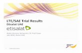 LTE Trial Test Result (Etisalat) -V1.6