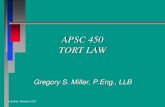 APSC 450 - Tort Law(3)