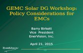 GEMC Solar DG Workshop Birkett Presentation